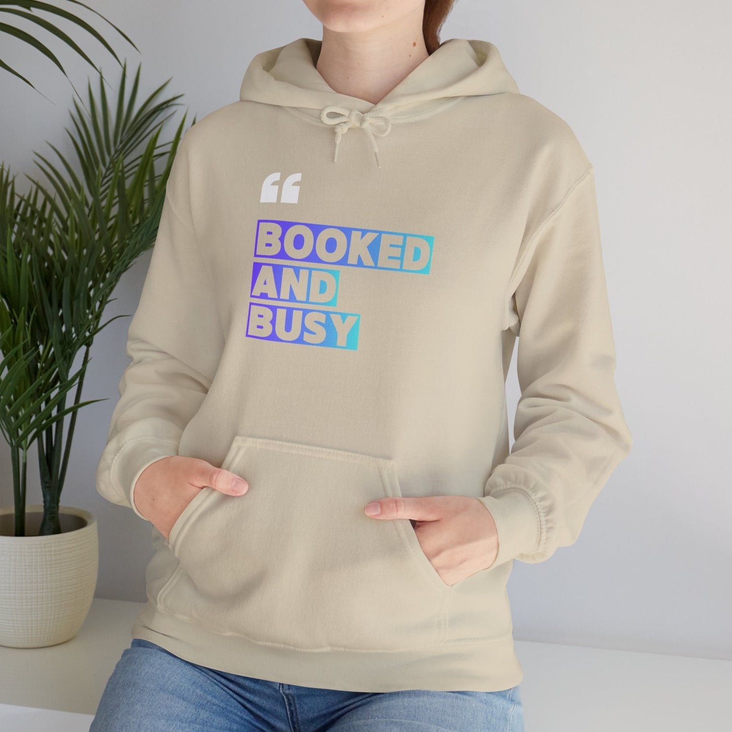 "Booked and Busy" Graphic Pullover for Readers & Creatives