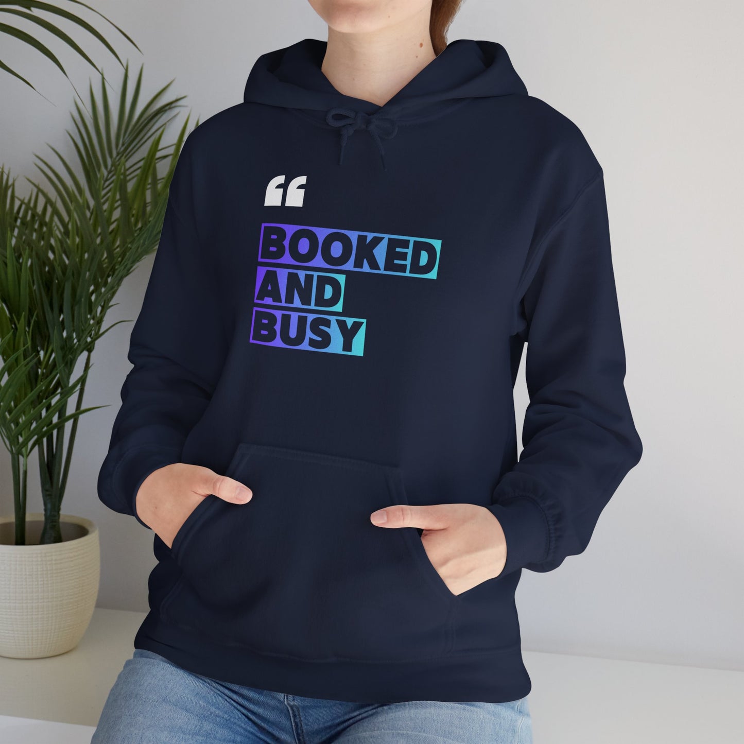 "Booked and Busy" Graphic Pullover for Readers & Creatives