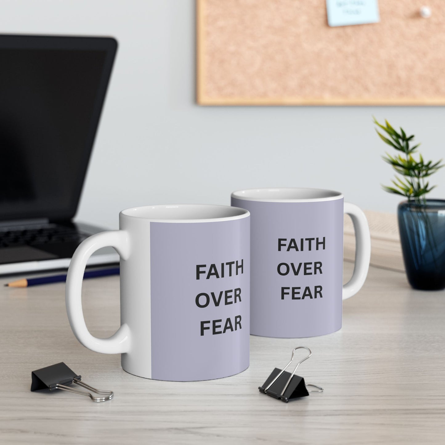 Faith Over Fear Ceramic Coffee Cup (11oz & 15oz)