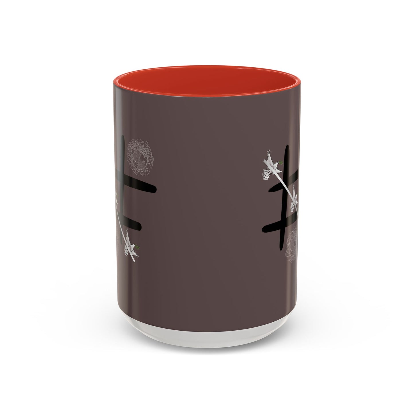 Peace Wins Ceramic Coffee Cup Peace/War design (11/15oz)