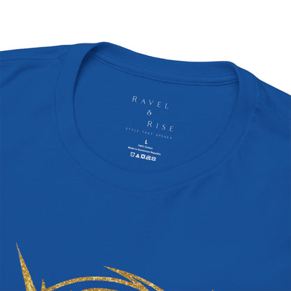 'Tornado Energy' Gold Storm Logo Graphic Tee