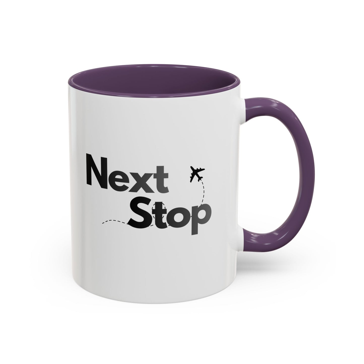Next Stop Travel Accent Coffee Mug (11oz)