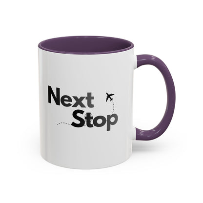 Next Stop Travel Accent Coffee Mug (11oz)