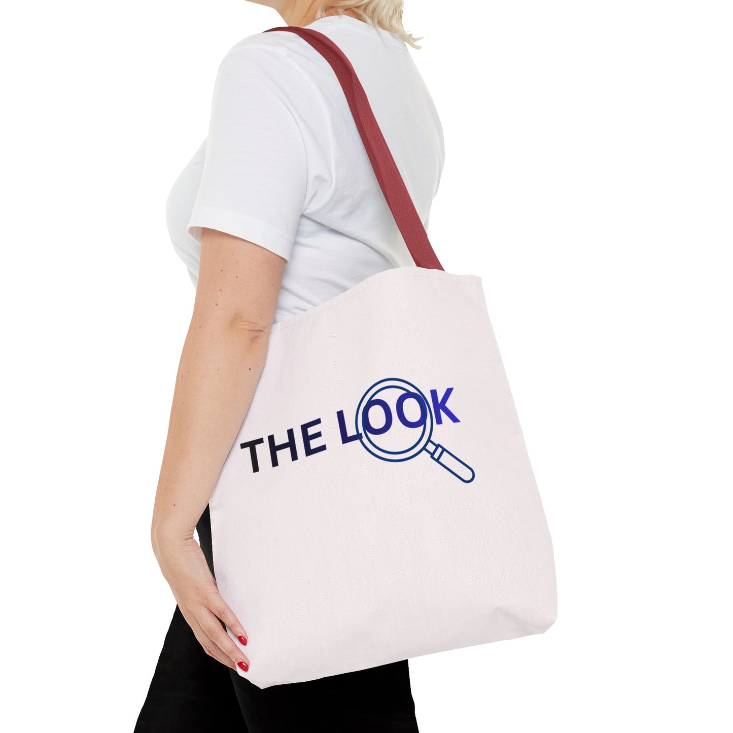 The Look Tote Magnifying Glass Logo Canvas Bag