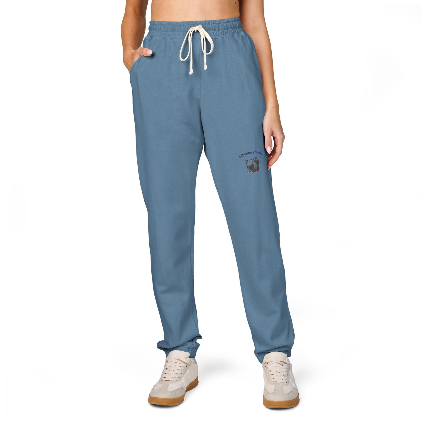Cream 'Good Intentions' Fleece Sweatpants — Cozy Garment-Dyed Lounge Joggers