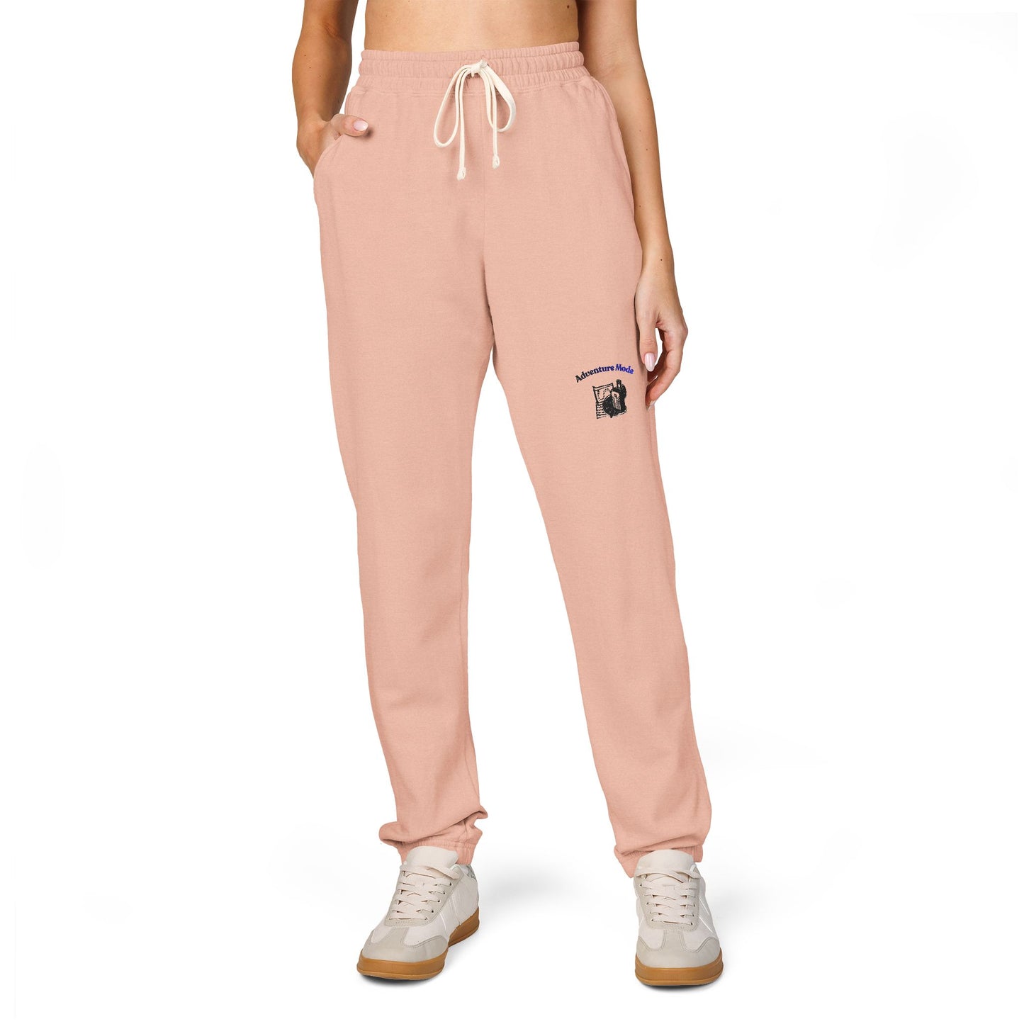 Cream 'Good Intentions' Fleece Sweatpants — Cozy Garment-Dyed Lounge Joggers