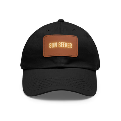 Sun Seeker Leather Patch Dad Hat