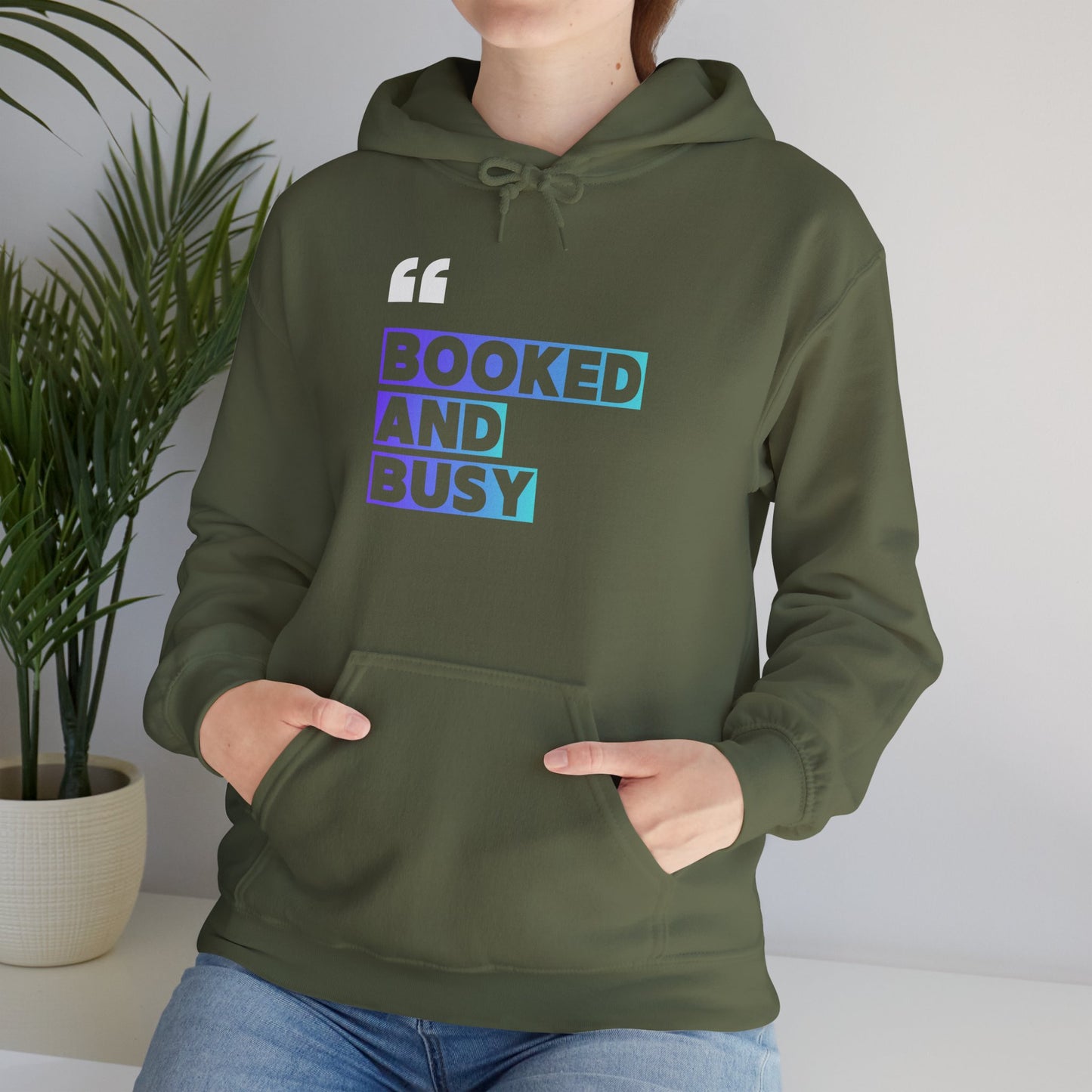 "Booked and Busy" Graphic Pullover for Readers & Creatives