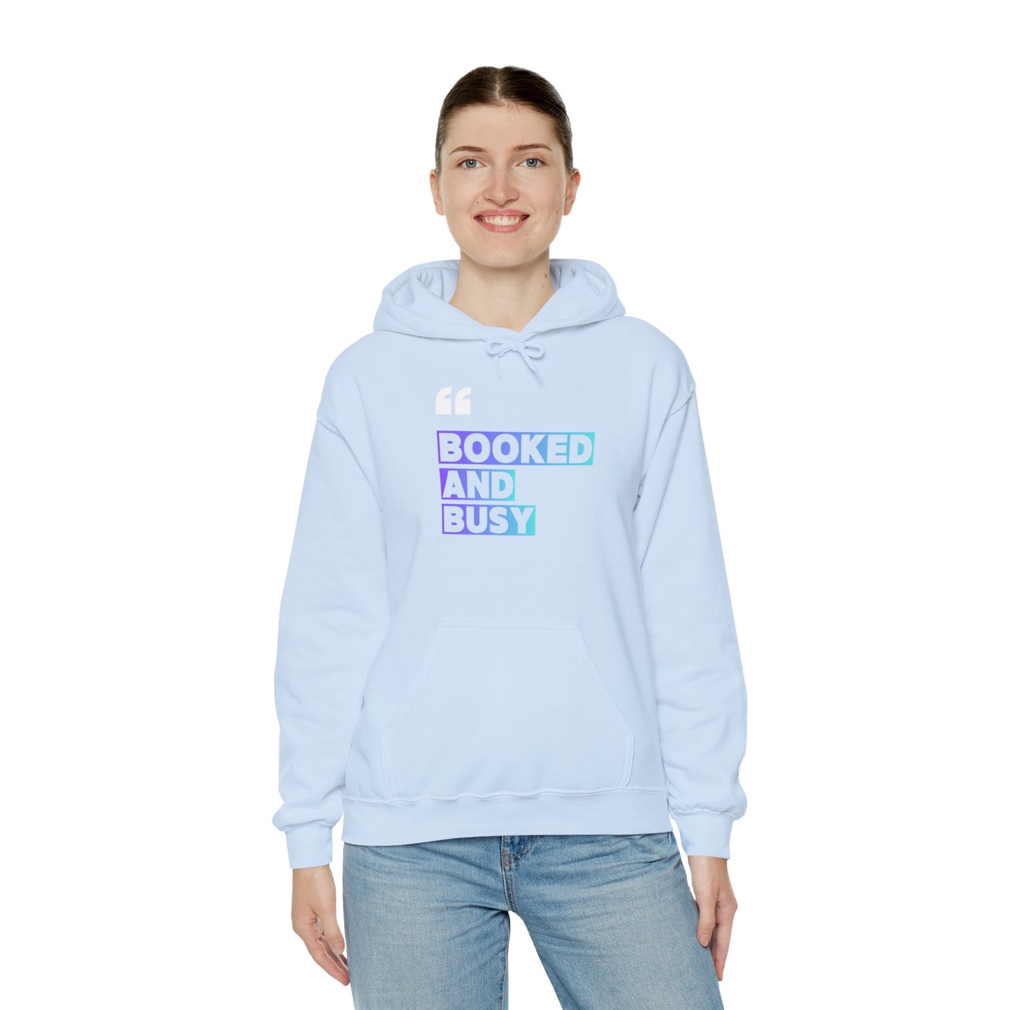 "Booked and Busy" Graphic Pullover for Readers & Creatives