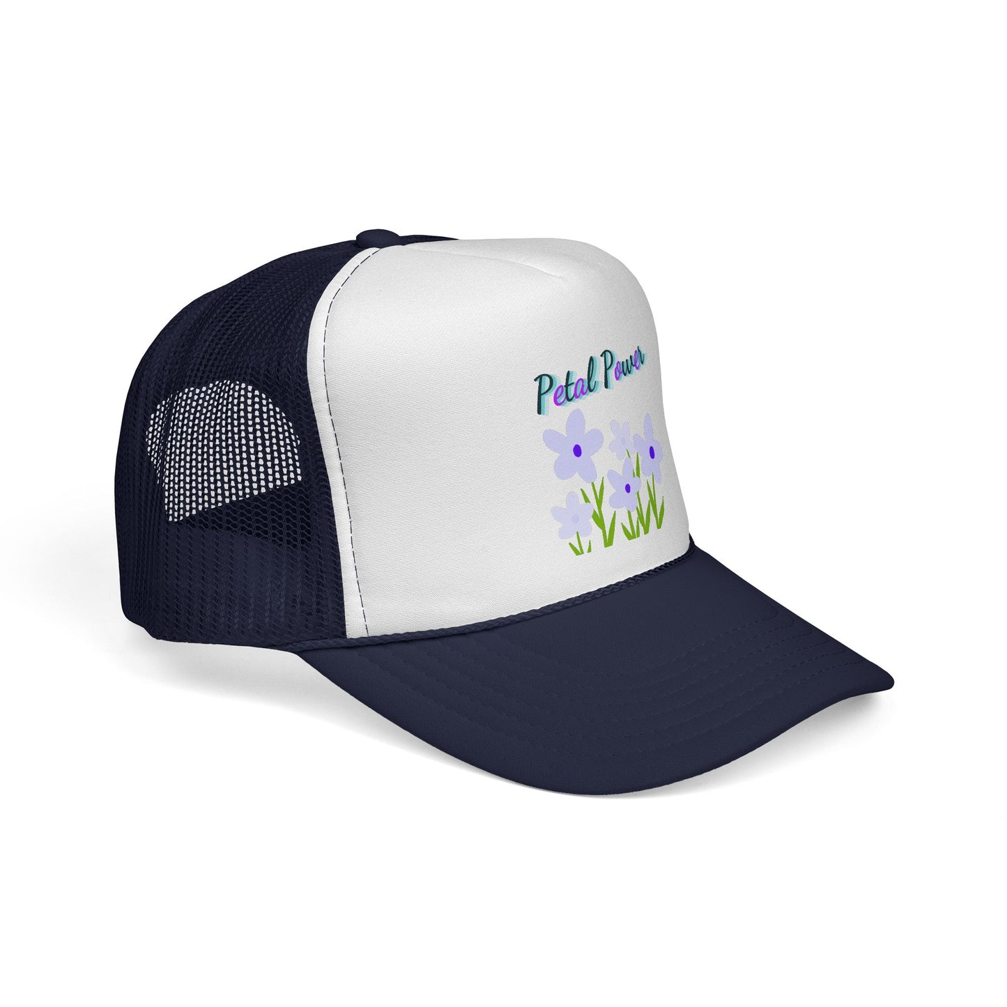 Petal Power Cap with Purple Flowers