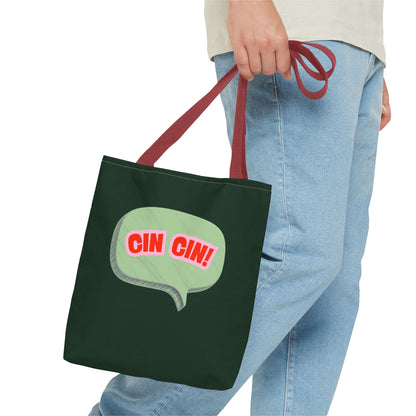 Cin Cin! Speech Bubble Cotton Tote Bag