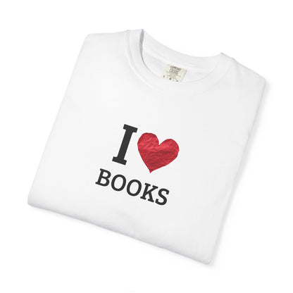 I Love Books T-Shirt — Vintage Love Books Tee for Readers & Book Lovers