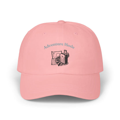 Adventure Mode Dad Cap – Vintage Camera & Map Embroidered Hat