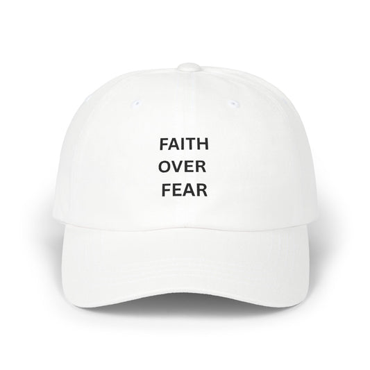 Faith Over Fear Embroidered Baseball Hat