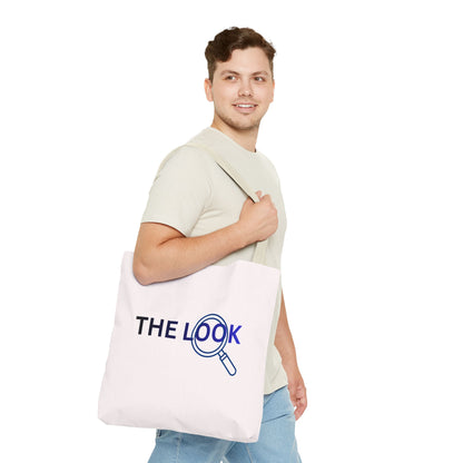 The Look Tote Magnifying Glass Logo Canvas Bag