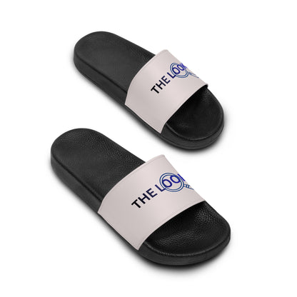 Slide Sandals — "THE LOOK" Logo Pool Slides for Women
