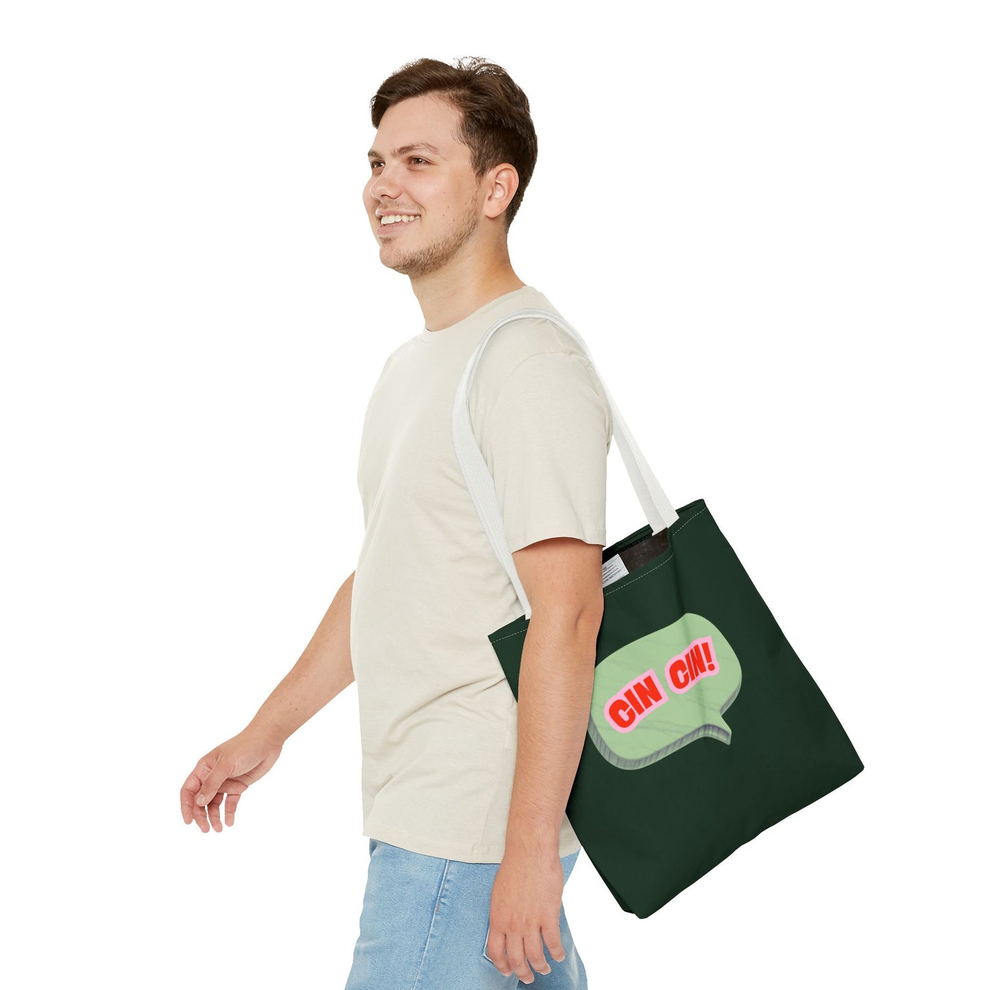 Cin Cin! Speech Bubble Cotton Tote Bag