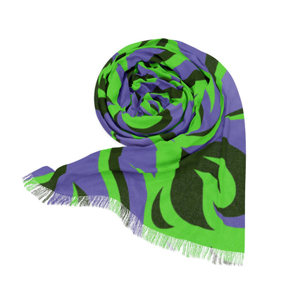 Unisex Floral Wave Scarf
