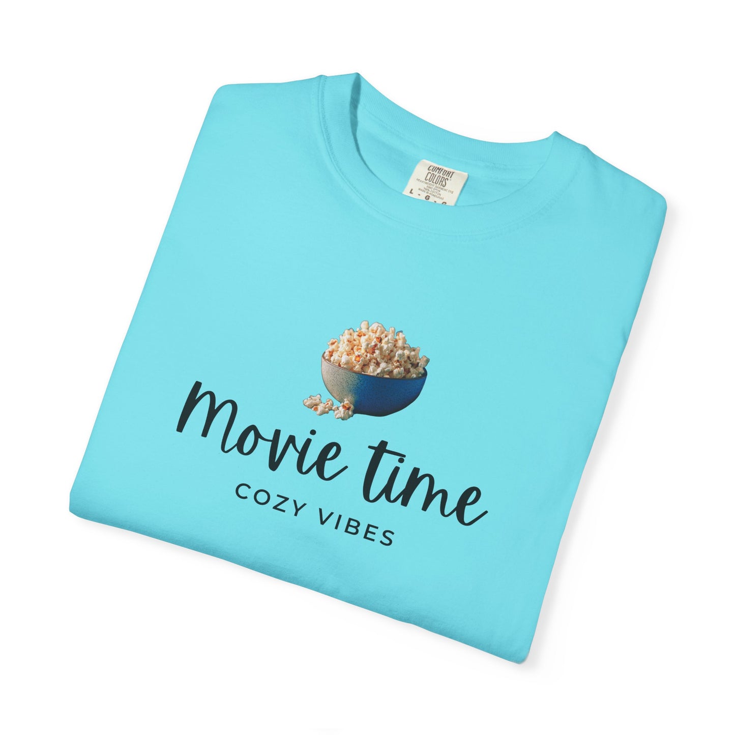 Movie Time T-Shirt – Cozy Vibes Popcorn Graphic Tee