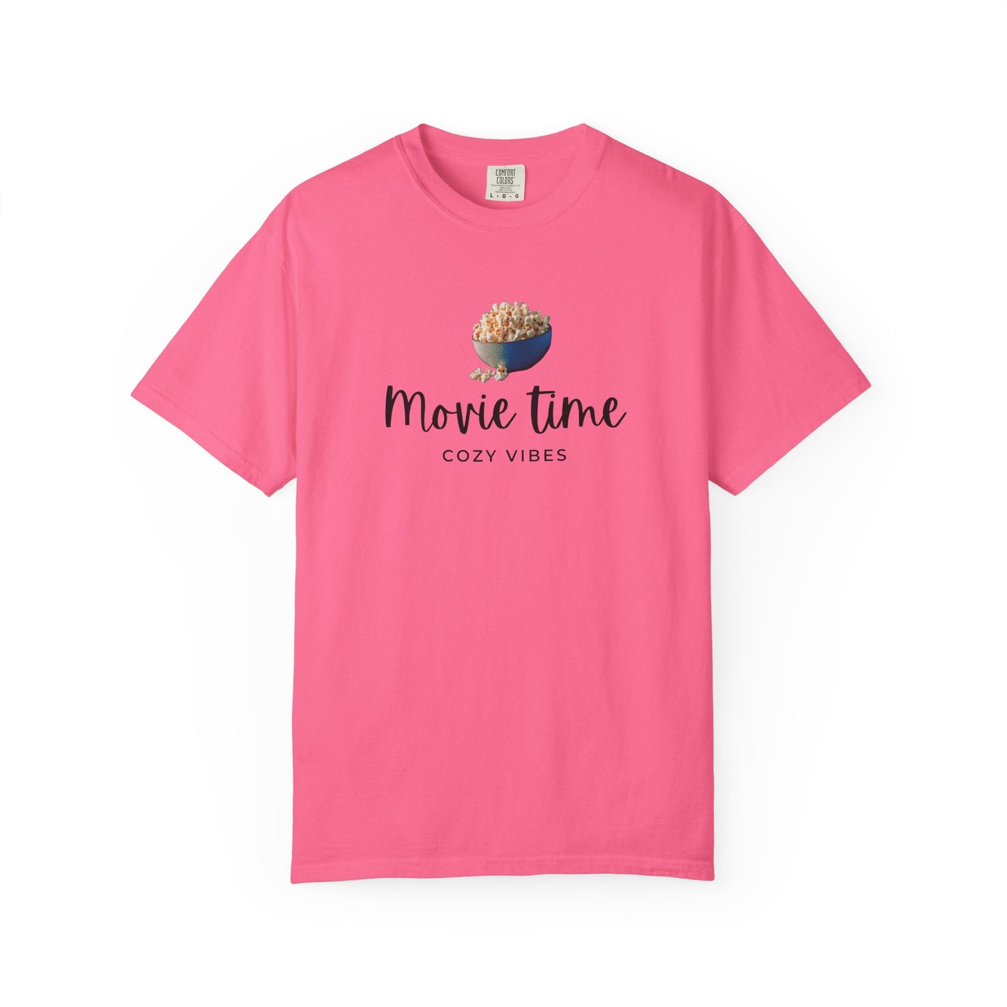Movie Time T-Shirt – Cozy Vibes Popcorn Graphic Tee