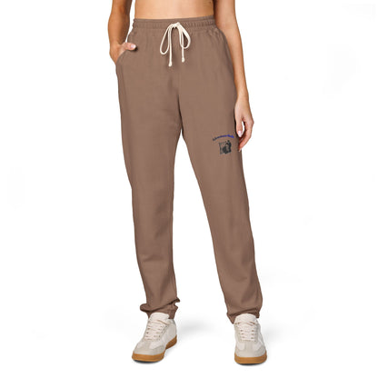 Cream 'Good Intentions' Fleece Sweatpants — Cozy Garment-Dyed Lounge Joggers