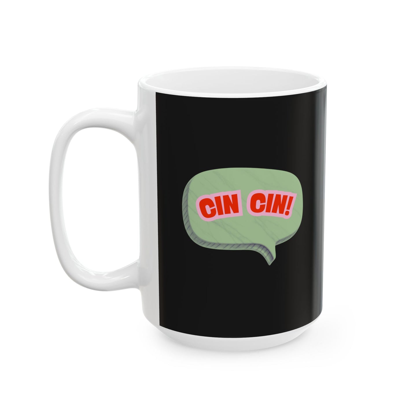 Cin Cin! Retro Bubble Ceramic Mug – 11oz & 15oz