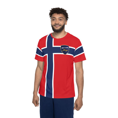 Norway Flag Sports Jersey — Alt For Norge Athletic Tee
