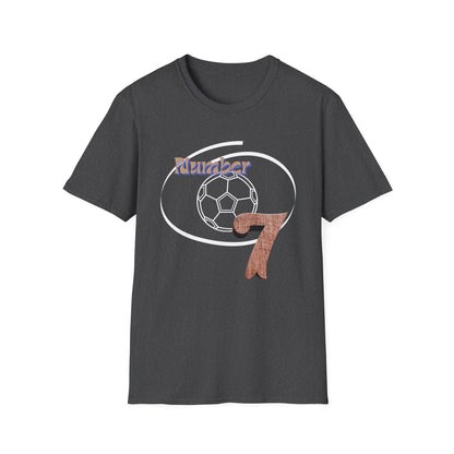 Soccer Number 7 Vintage Football Graphic T-Shirt