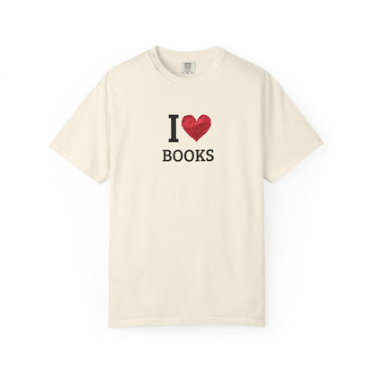 I Love Books T-Shirt — Vintage Love Books Tee for Readers & Book Lovers