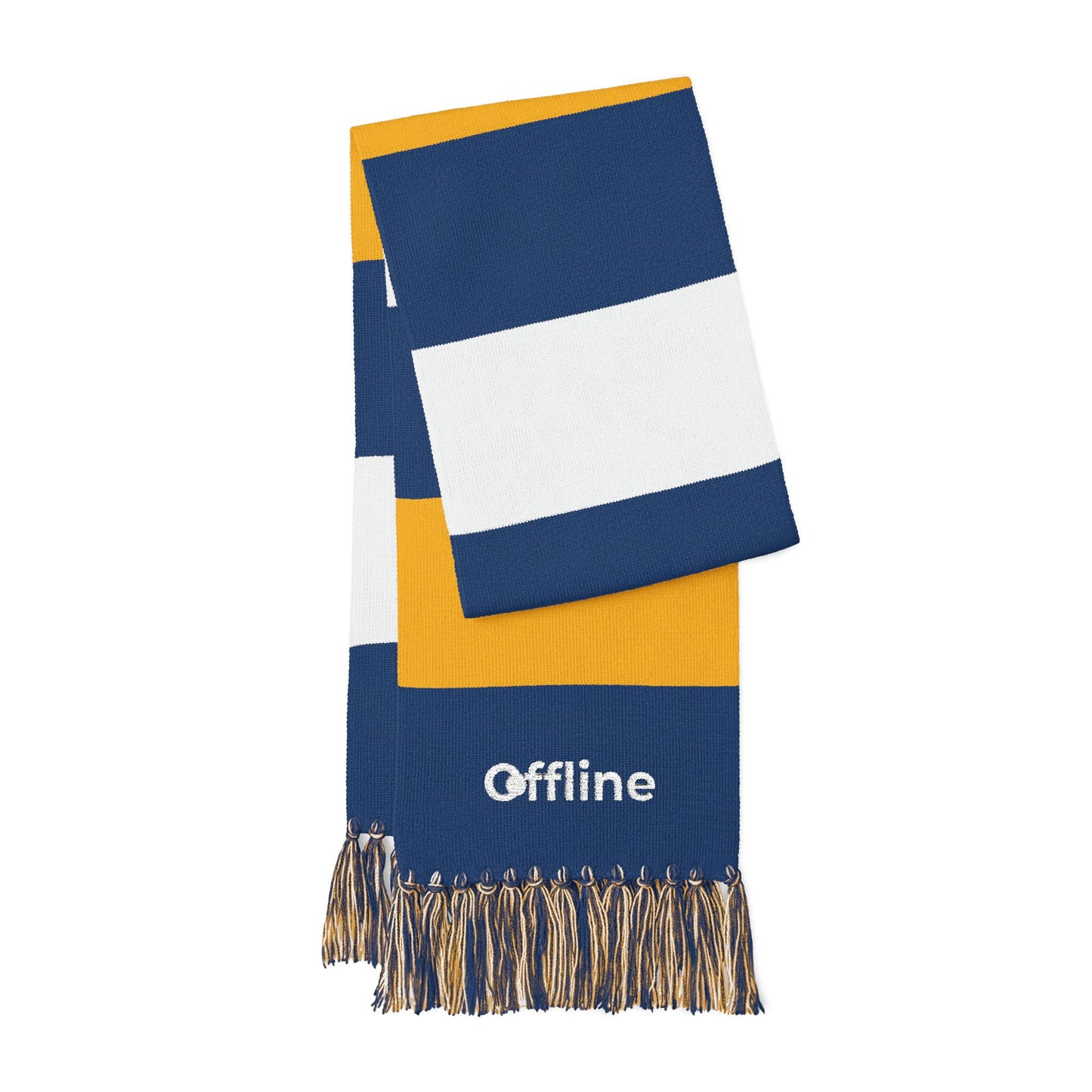 Embroidered 'Offline' Spectator Scarf