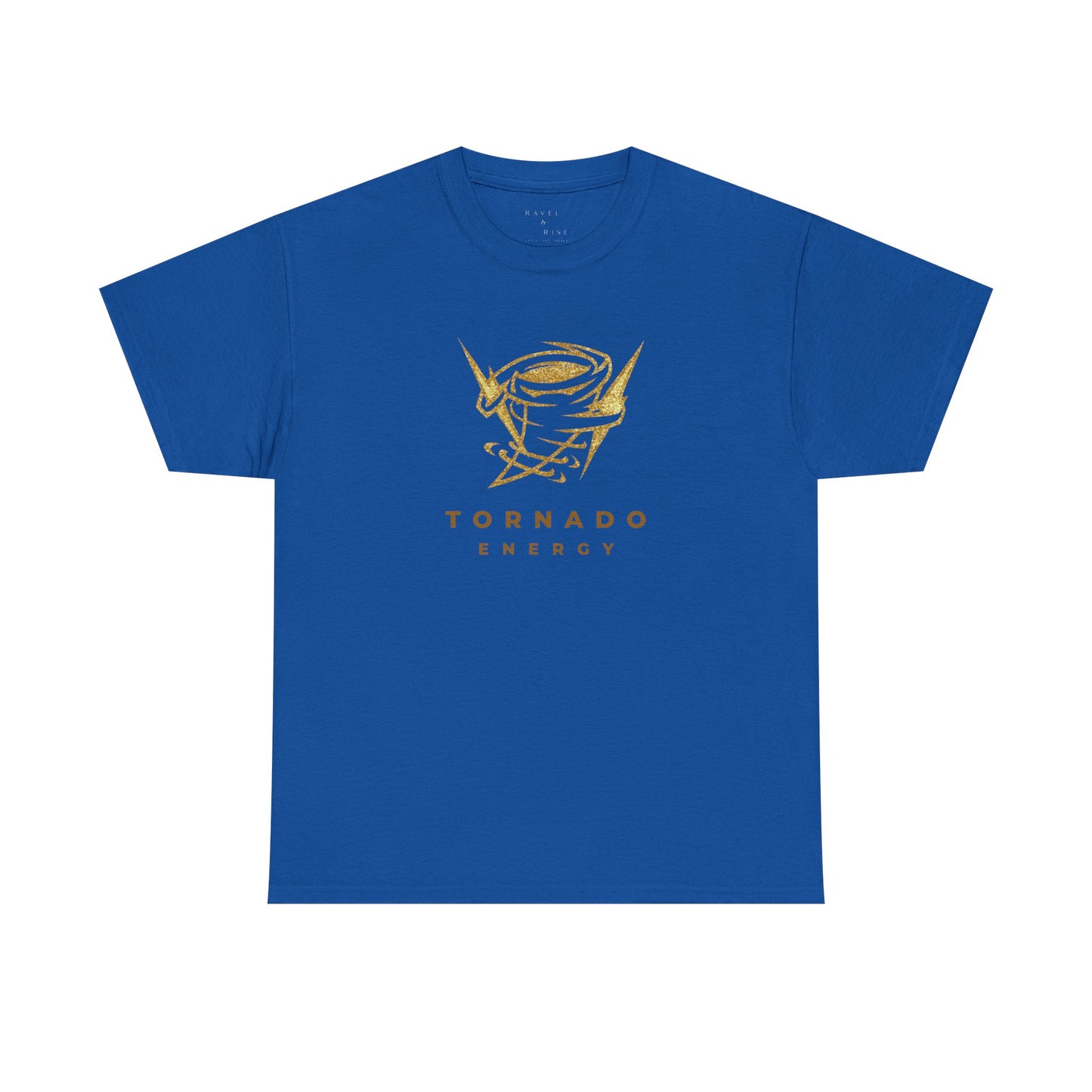 'Tornado Energy' Gold Storm Logo Graphic Tee