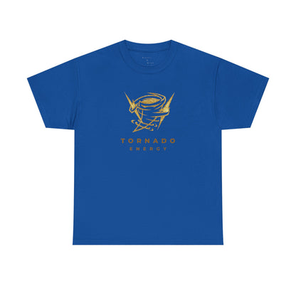 'Tornado Energy' Gold Storm Logo Graphic Tee