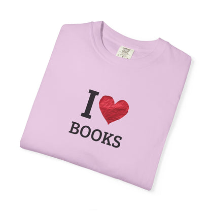 I Love Books T-Shirt — Vintage Love Books Tee for Readers & Book Lovers