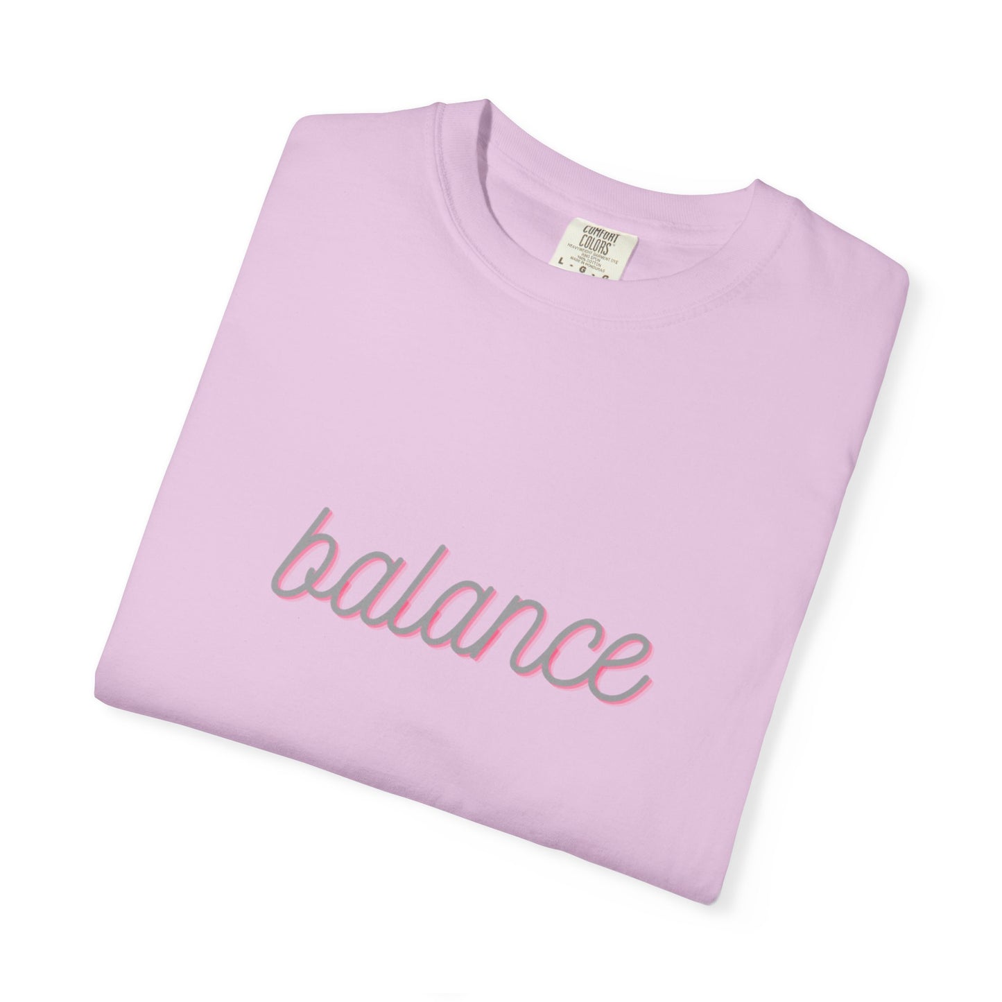 Balance Tee — Minimalist Inspirational  T-Shirt  'balance' Text