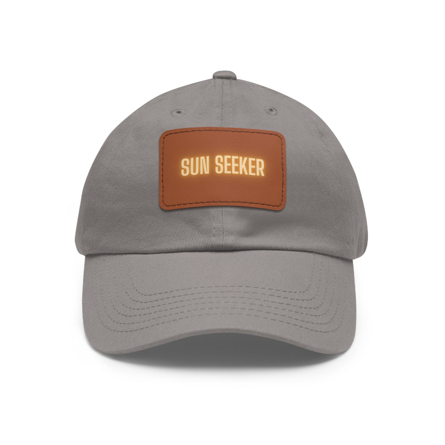 Sun Seeker Leather Patch Dad Hat
