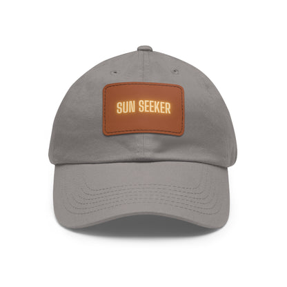 Sun Seeker Leather Patch Dad Hat