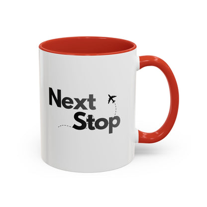 Next Stop Travel Accent Coffee Mug (11oz)