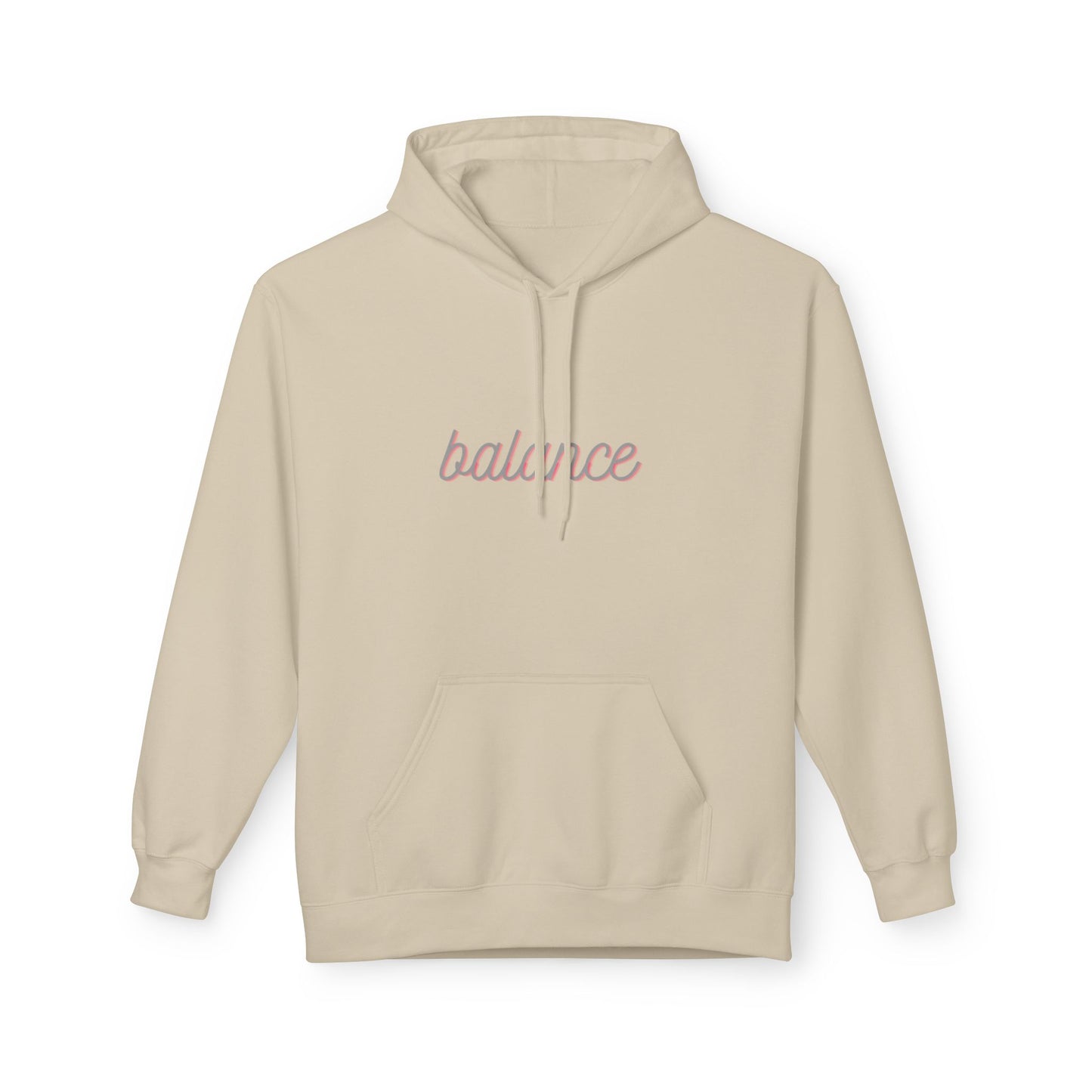 Balance Script Hoodie Typography Pullover