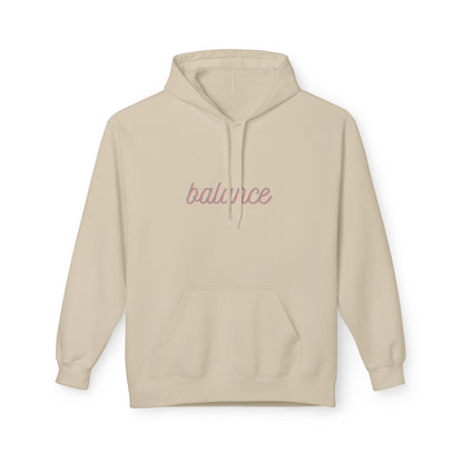 Balance Script Hoodie Typography Pullover