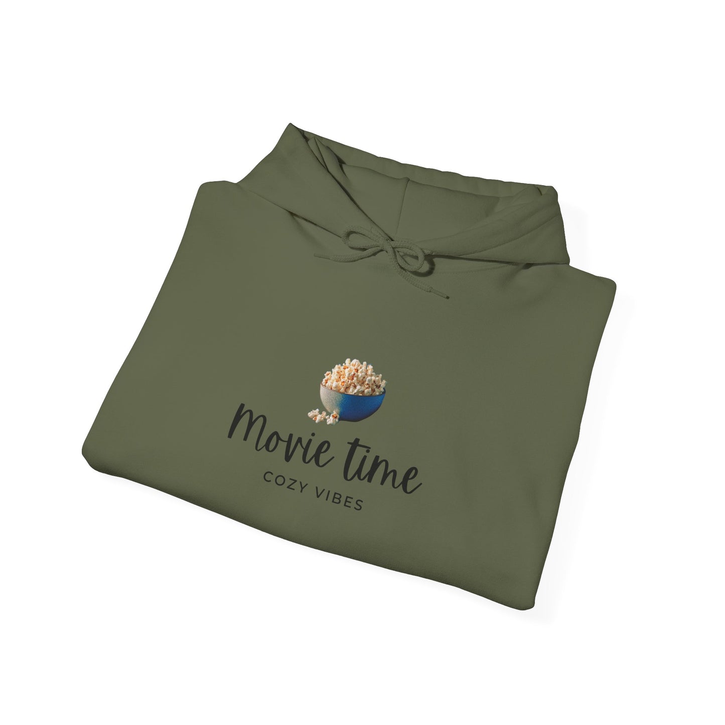 Movie Time Hoodie — Cozy Popcorn Graphic Sweatshirt
