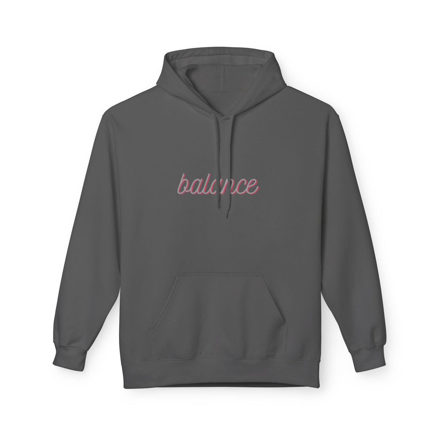 Balance Script Hoodie Typography Pullover