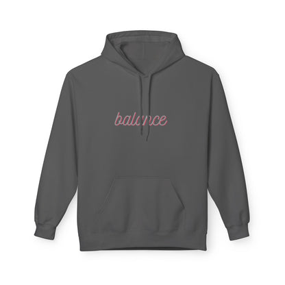 Balance Script Hoodie Typography Pullover