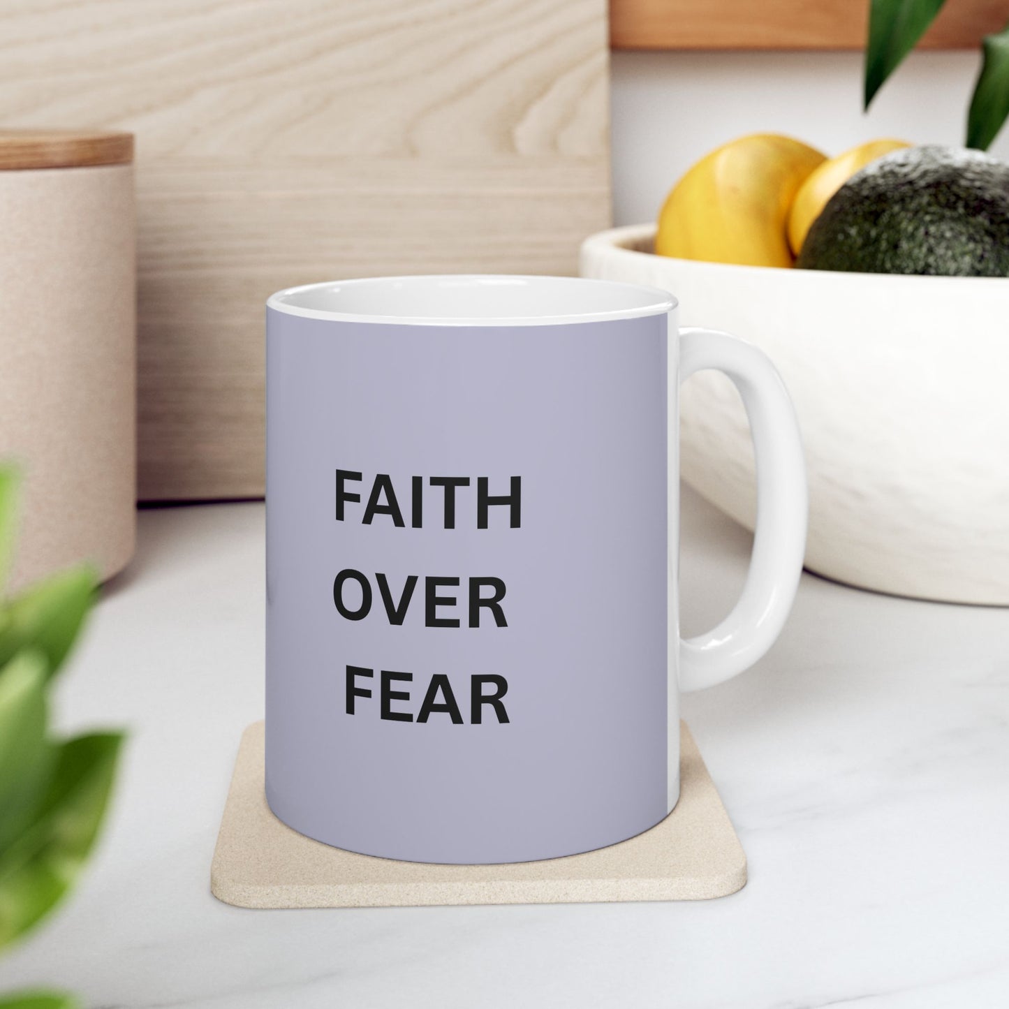Faith Over Fear Ceramic Coffee Cup (11oz & 15oz)