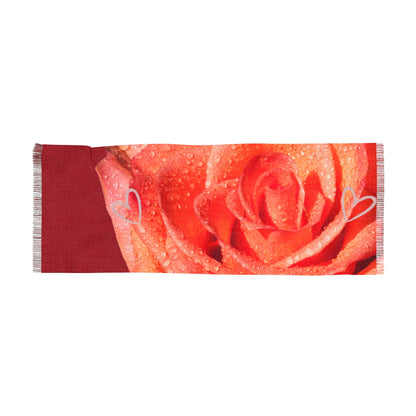Rose Dewlight  Feminine Floral Print Wrap for Spring & Valentine's
