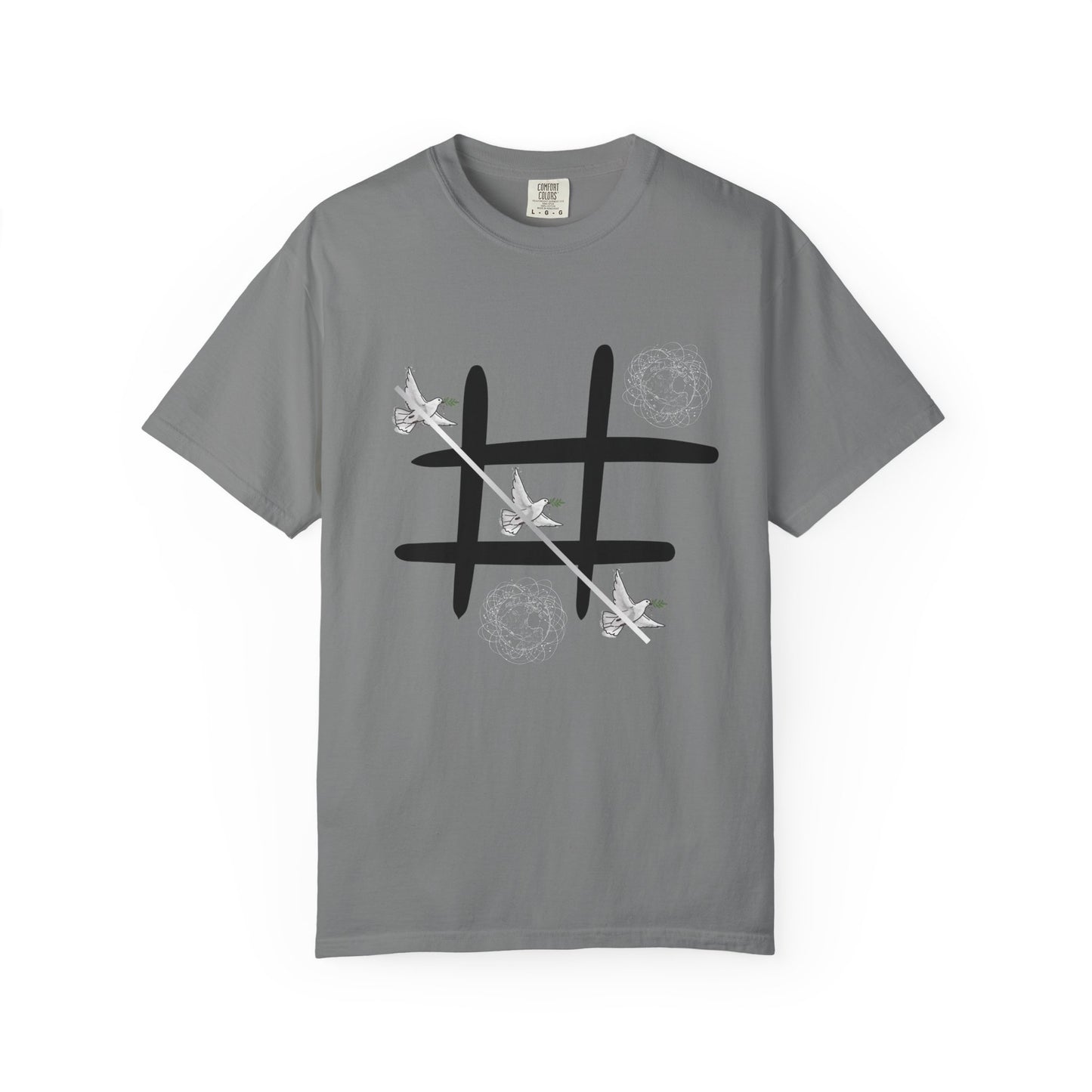 Tic Tac Doves Graphic T-Shirt Peace Wins