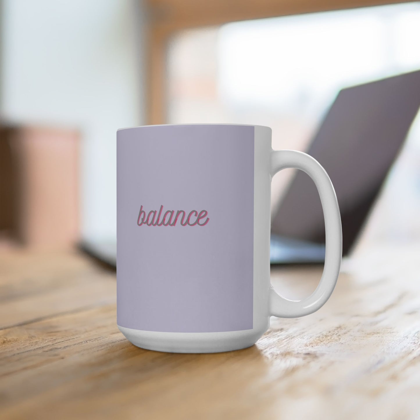 Pastel Lavender 'Balance' Coffee Cup (11oz & 15oz)