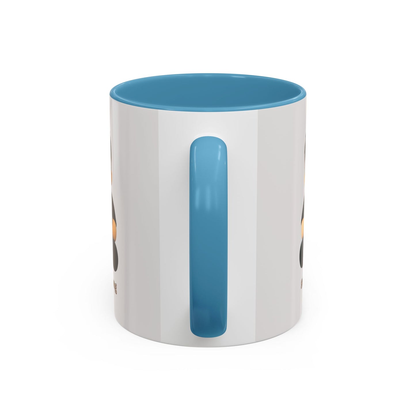 Accent Coffee Mug — 'Start Strong' Motivational Character Coffee Mug
