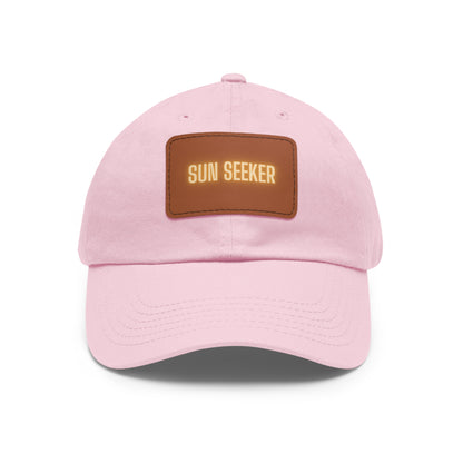 Sun Seeker Leather Patch Dad Hat