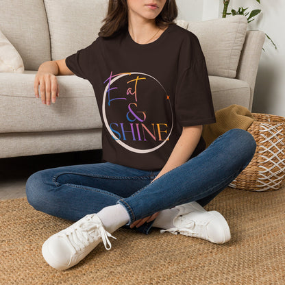 Eat & Shine Pastel Sunrise Inspirational T-Shirt