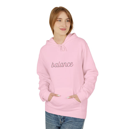 Balance Script Hoodie Typography Pullover